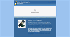 Desktop Screenshot of bellembroidery.com